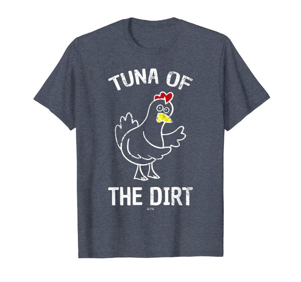 

tuna of the dirt. chicken t-shirt, White;black