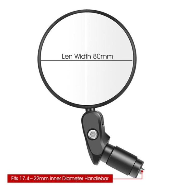 

bike groupsets universal wide-angle cycling bicycle rear view mirror foldable round 360 degree rotation rearview part