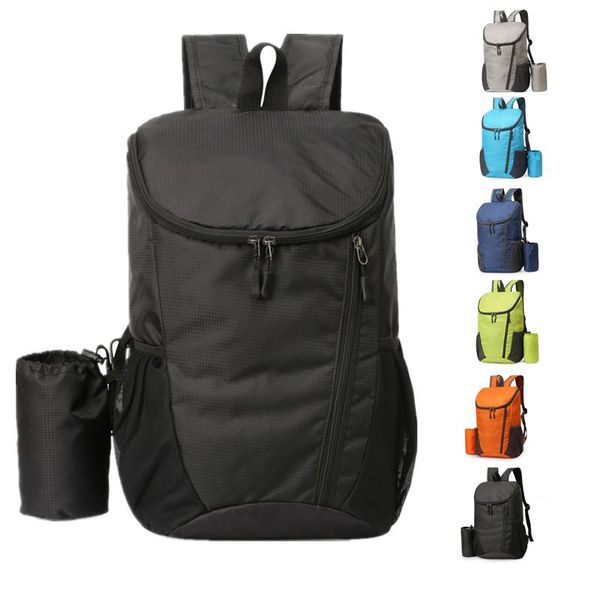 

super light folding backpack double shoulder waterproof travel bag outdoor sports hiking skin mountaineering backbag bags