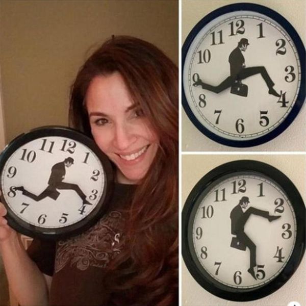 

wall clocks nice-looking wear-resistant funny walking hanging clock for bedroom