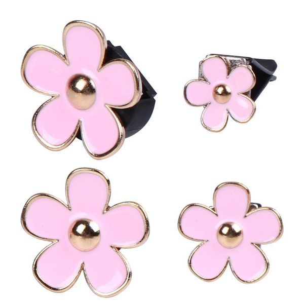 

car air freshener 4pcs flower shape perfume clip charms diffuser