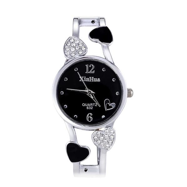 

wristwatches fashion women watch ladies diamond bracelet, Slivery;brown
