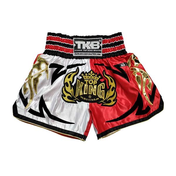 

boxing trunks red and white polyester kick shorts, Blue