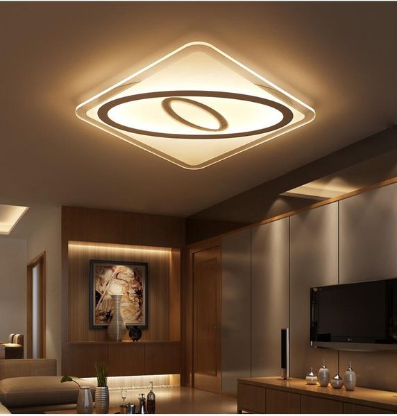 

ceiling lights slim acrylic art led light living room bedroom study lamp office & commercial lighting 110-240v
