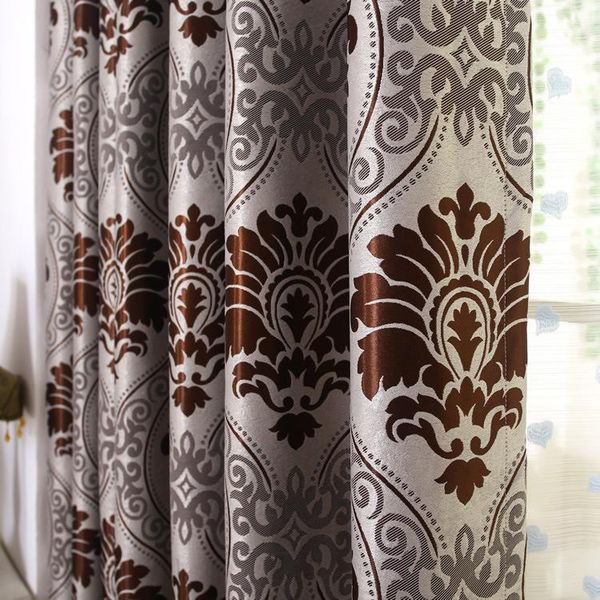 

price jacquard european luxury curtains for living room curtain & drapes