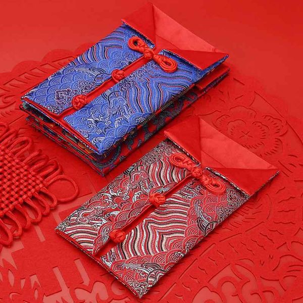 

gift wrap silk red envelope bag year's satin wedding embroidered packet