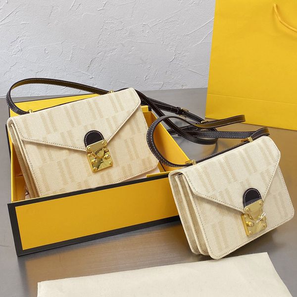 

middle ancient crossbody bag women letter flap shoulder handbag classic wallet gold buckle package spring and summer