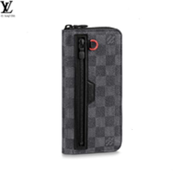 

wallets zip leather brand damier graphite utility designer wallet men real luxury long wallet chain uc6h compact purse clutches n60355 eveni, Red;black