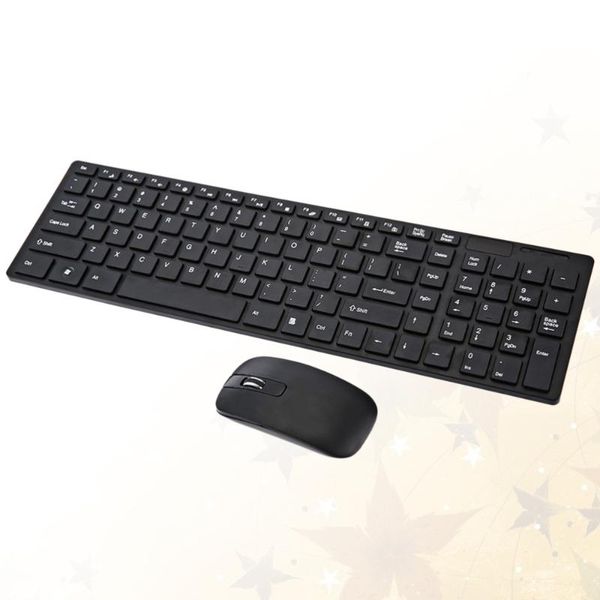 

keyboard mouse combos 2.4g home wireless ultra-thin office with (black, cover, without battery)