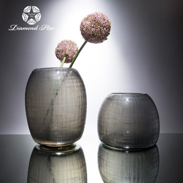 

vases beautiful design handblown home table tall flower glass modern black vase