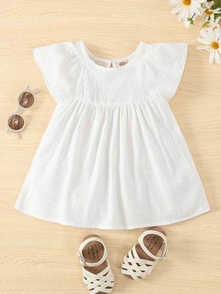 

baby raglan sleeve keyhole back dress she, Red;yellow