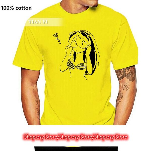 

men's t-shirts t-shirt lamu' la ragazza dello spazio cartone anni 80 - 2 s-m--xl-2xl-3xl, White;black