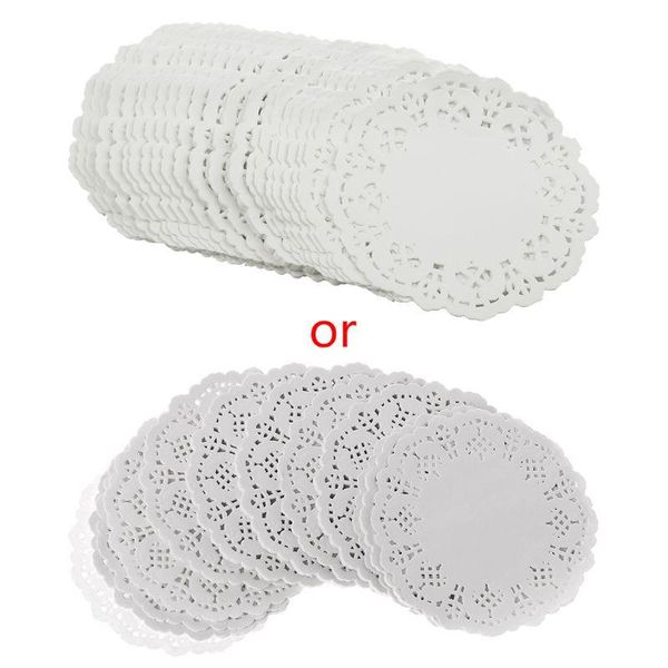 

mats & pads 200pcs round lace paper coasters placemats wedding events party table gift