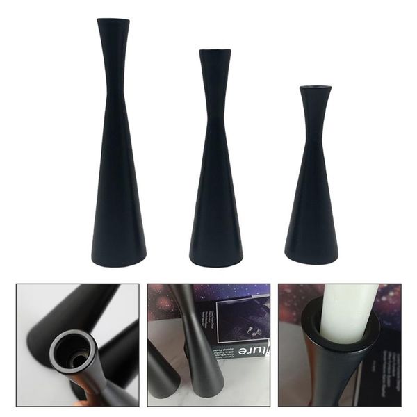 

candle holders 3pcs simple useful home candlestick art container for candlelight dinner