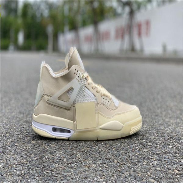 

boots off authentic 2022 white 4 sp wmns sail bred man basketball shoes muslin black limited release mens trainers sneakers with original bo