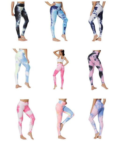 

women tie dye leggings gym yoga clothes elastic tights wholesale push up long pants outdoor streetwear sportwear leggins running, Black;blue