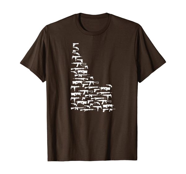 

State of Idaho made up of Guns 2nd Amendment T-Shirt, Mainly pictures