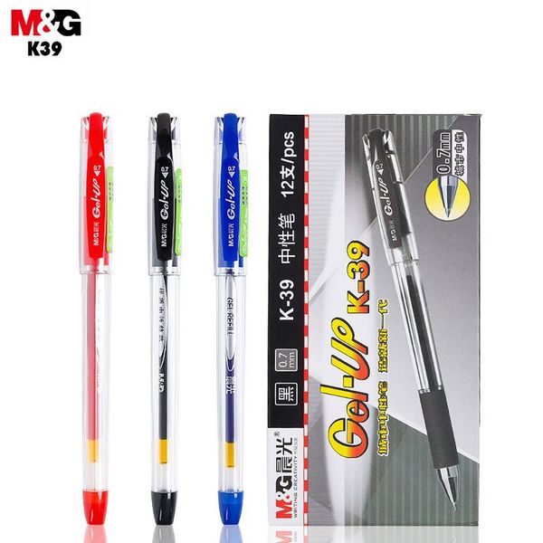 

gel pens 20pcs m&g 0.7mm pen transparent black blue red ink cartoon office school writing student supplies stationery