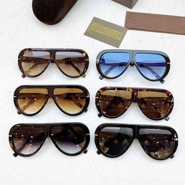 

classic retro mens sunglasses fashion style ft0836 tom glasses womens brand designer luxury uv400 outdoor multifunctional protective glasses, White;black