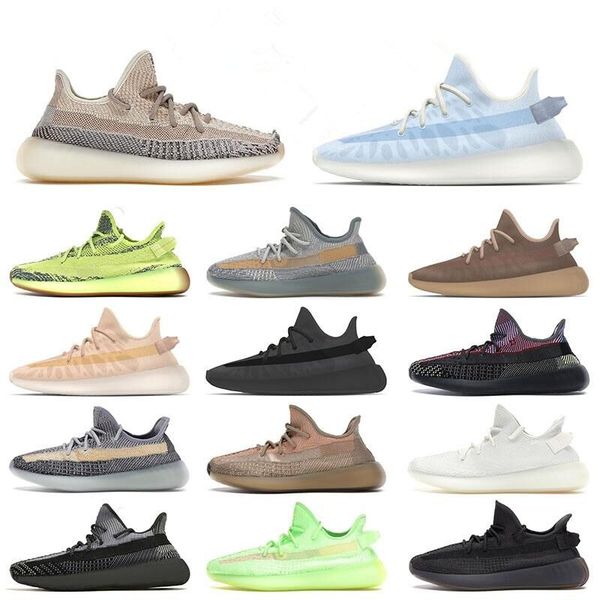 

[with box]36-46 classic static reflective boots men outdoor shoes zebra mono clay ice black mist sneakers yecheil v2 ash pearl sports traine