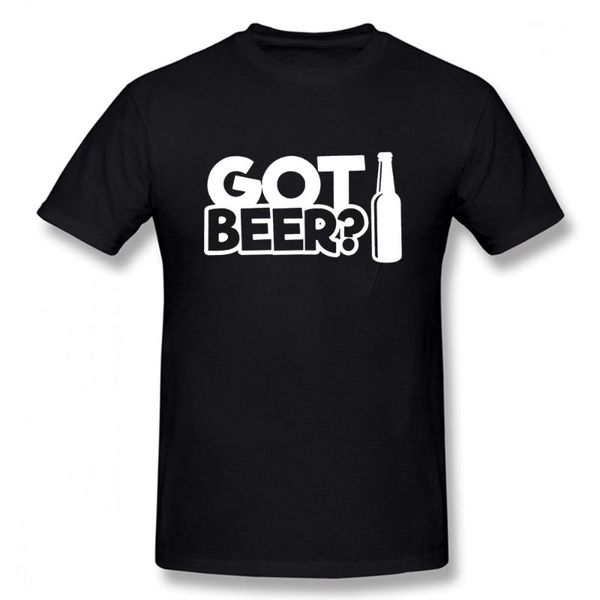 

men's t-shirts got beer drink birthday funny graphic fashion cotton short sleeve t shirts o-neck harajuku t-shirt, White;black