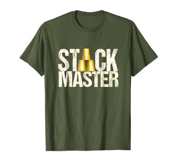 

speed stacking tshirt for competitive cup stackers, White;black