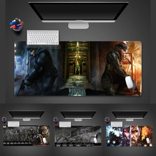

mouse pads & wrist rests metal gear soliod beautiful anime mat desk table protect game office work pad x xl non-slip lapcushion