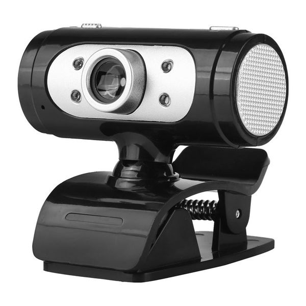 

webcam usb 720p web camera computer clip-on cameras with mic led light for deskpc lapwebcams