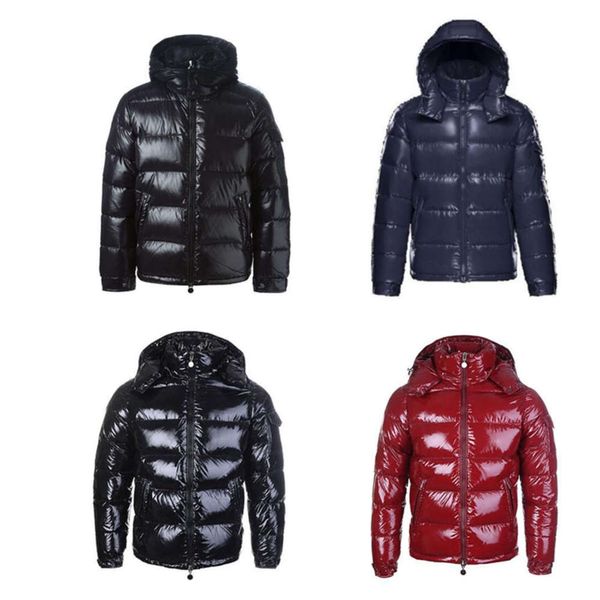 

2021 men winter down jacket puffer jackets hooded thick coats mens women couples parka winters coat, Black