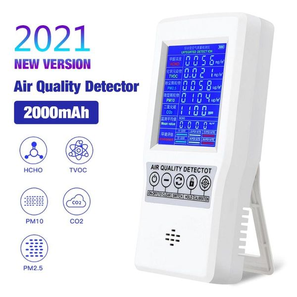

air quality monitor excellent tester for co2 formaldehyde tvoc pm2.5/pm10 multifunctional gas detector home purifiers