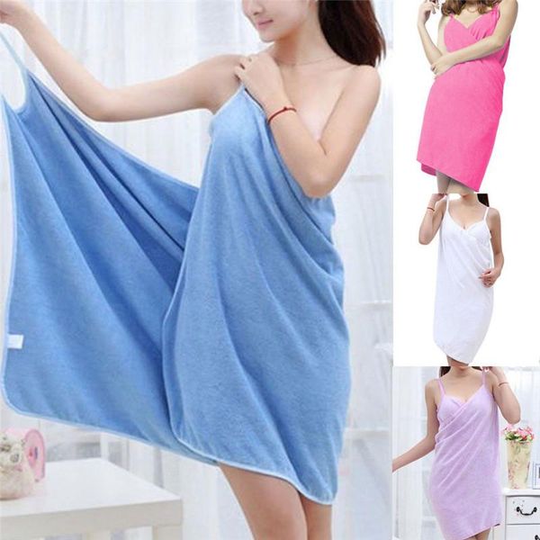 

towel bath wearable dress girls women convenient fast drying beach spa magical