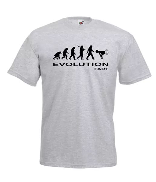 

evolution fart funny party xmas gift idea mens women t shirts multi-color s-2xl, White;black