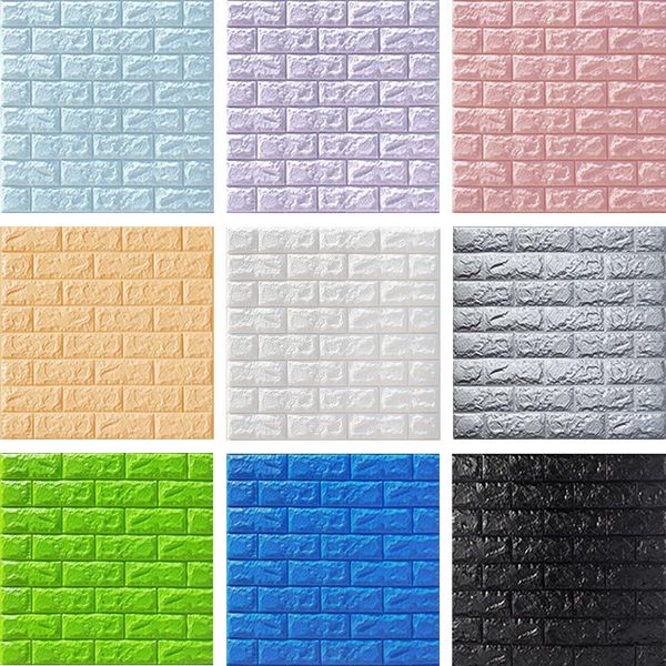 

wallpapers 10pcs 3d self adhesive waterproof tv background brick wall sticker living room bedroom decorative stickers