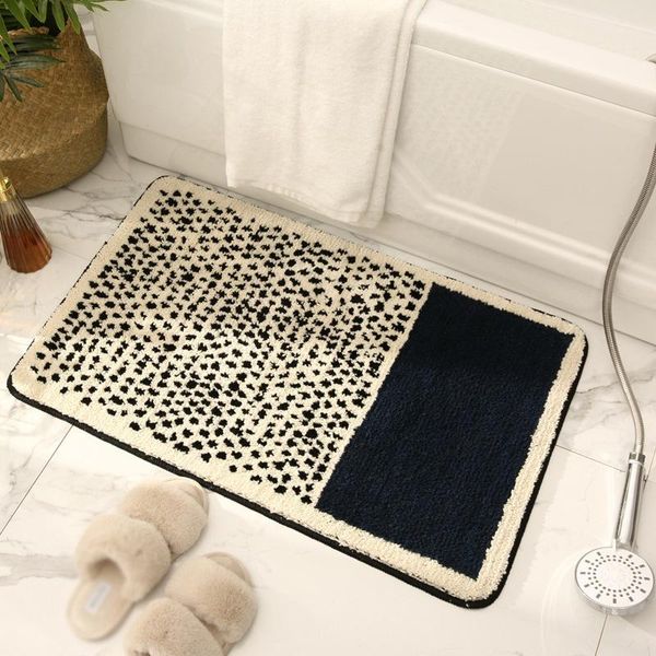 

kennels & pens creative personality simple and light luxury bathroom absorbent floor mat family non slip