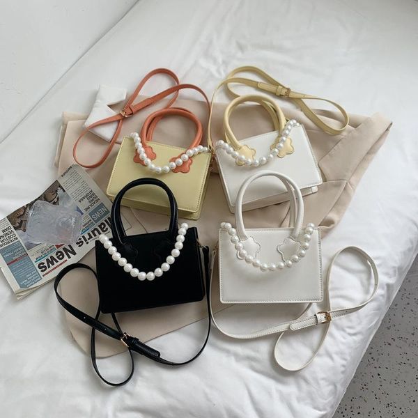 

evening bags mini pu leather crossbody bag for women 2021 summer fashion shopper trends luxury shoulder ins pearl purses and handbags