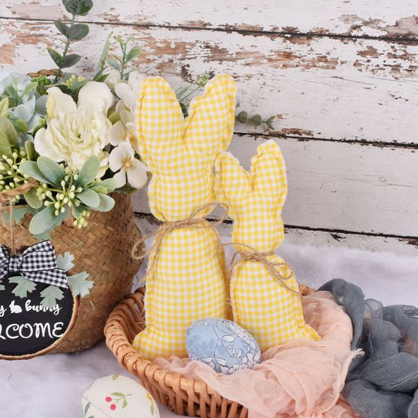 Easter Rabbit Decoration Novelty Articoli feste per feste Feste Cloth Art Bunny Ornaments Toys Regali per la casa Decorazioni per la casa TX0104