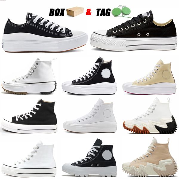 Hike Canvas Shoes Platform High Top White SNEAKERS Moda casual da donna TAGLIA 36-40