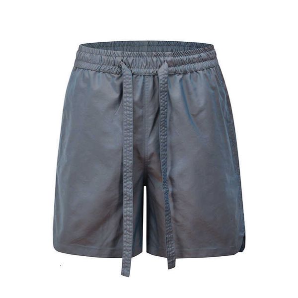 

men's shorts harajuku colored casual chang ribbons man's solid elastic waistband oversize knee height short hip hop xsai, White;black
