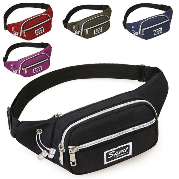 

waist bags 25# fashion oxford cloth bag men's and women's universal fanny pack sports waterproof travel outdoor solid color chest