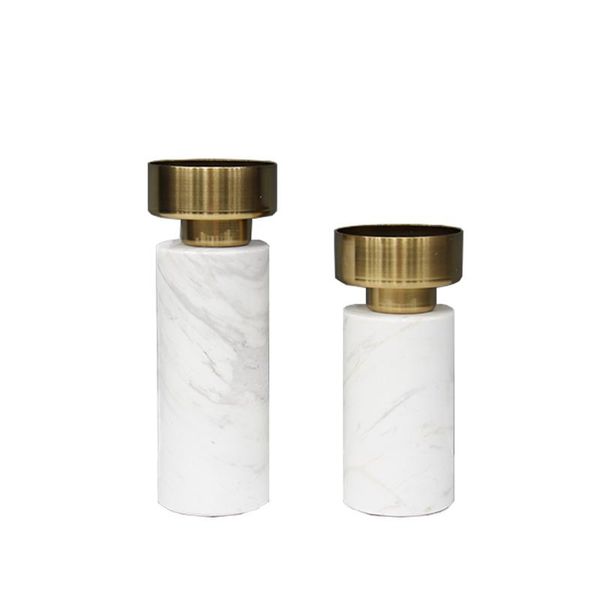 

candle holders modern style creativity minimalist luxury marbles candlestick holder model room table bar western restaurant deskornament