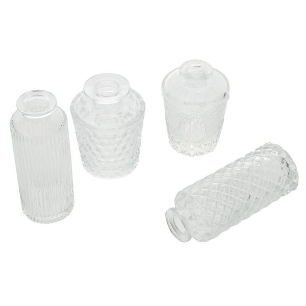 

vases 4pcs glass creative decorative hydroponic flower bottles