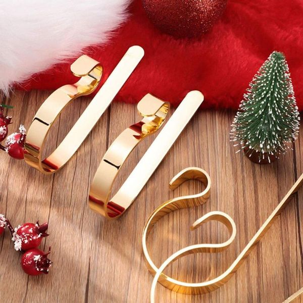 

hooks & rails 1pc christmas stocking holder metal clips hanger stockings clip