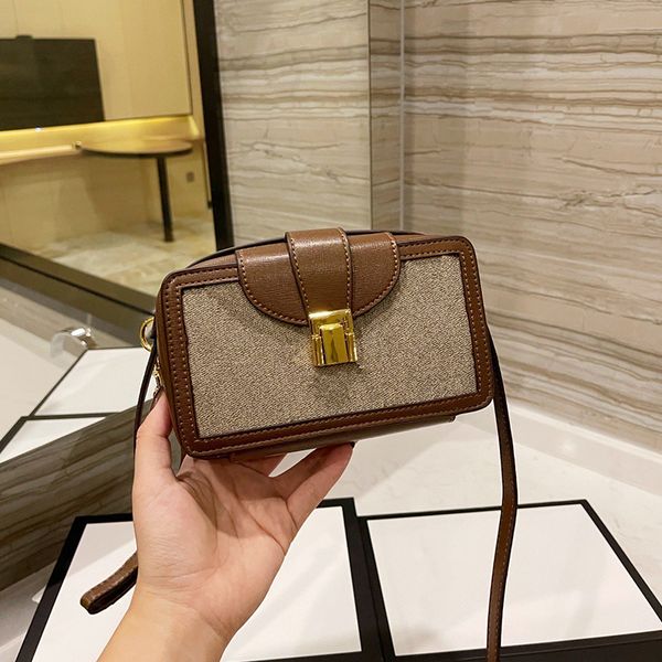 

fashion luxury brand retro totes women designers handbag wallets canvas mini handbags shoulder bags exquisite embossed box purse wholesale