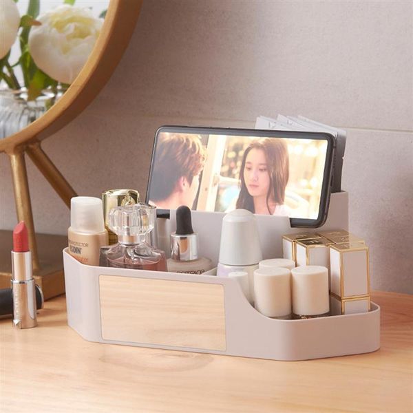 

large capacity cosmetic storage box makeup container jewelry nail polish desksundries bathroom organizer boxes & bins