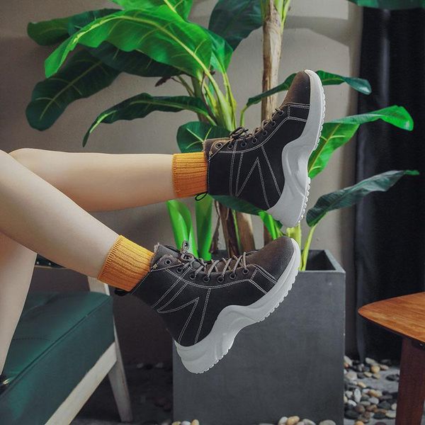 

boots 2021 large size autumn and winter warm casual women's shoes waterproof foreign trade cross-border snow ladies m926, Black