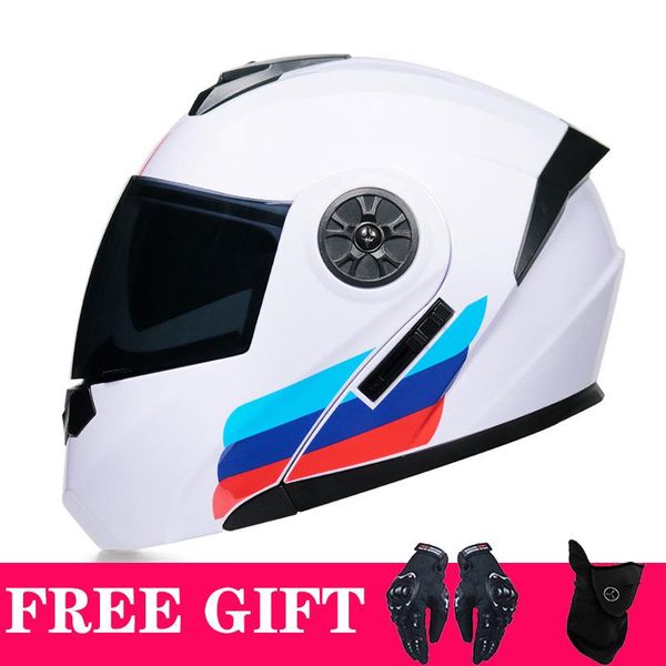 

arrival men women motorcycle with inner sun visor flip up safety helmet modular dual lens helmets dot certification