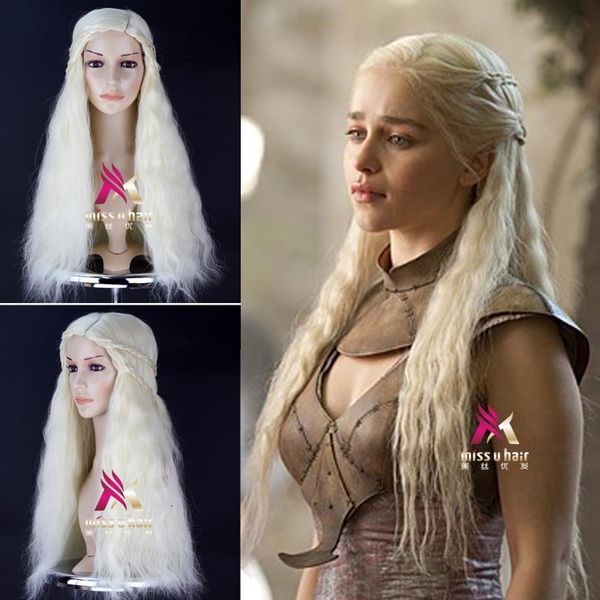 

meisi youfa power game ice and fire song danilis tangorian dragon mother wig, Black
