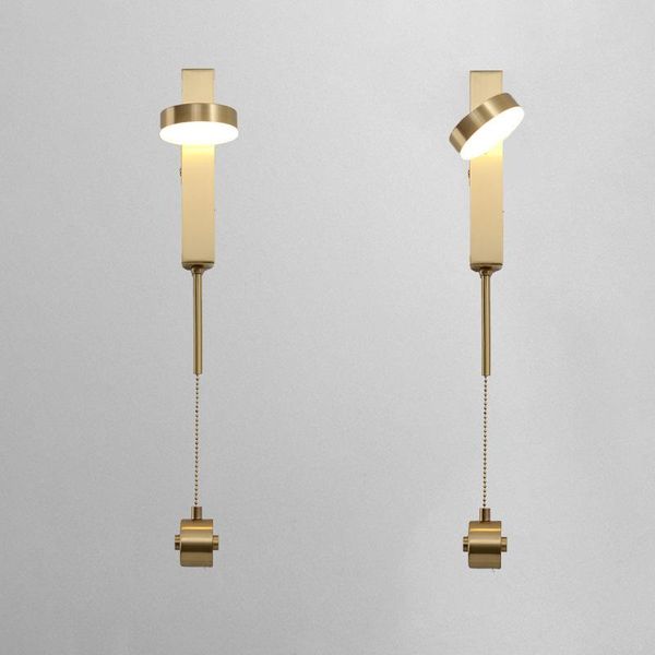 

modern crystal bedroom light stone luminaria mirror aisle corridor wall lamp