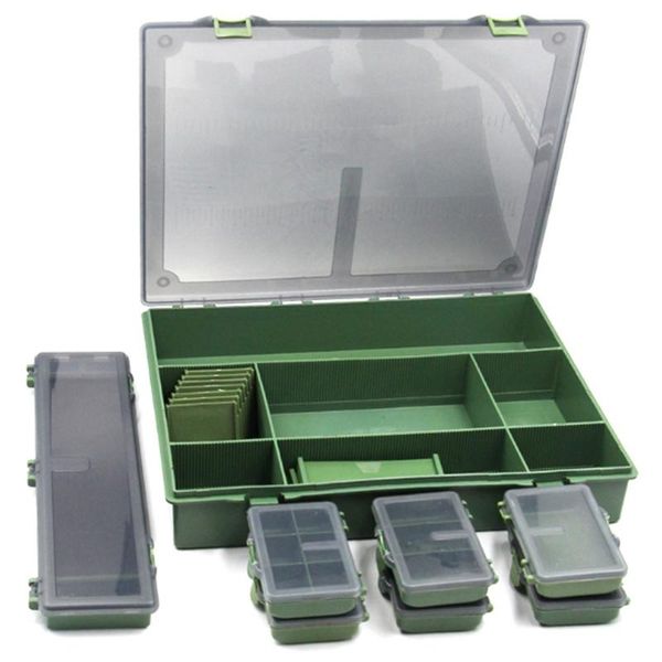 

complete fishing tackle box system + 7-bit carp accessories