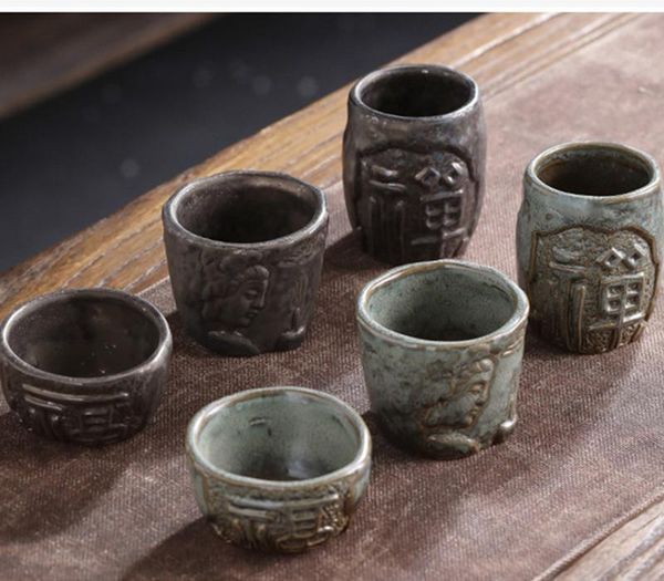 

vintage coffee mug retro ceramic tea cup home japanese teacup zen kiln personal variable water cups & saucers